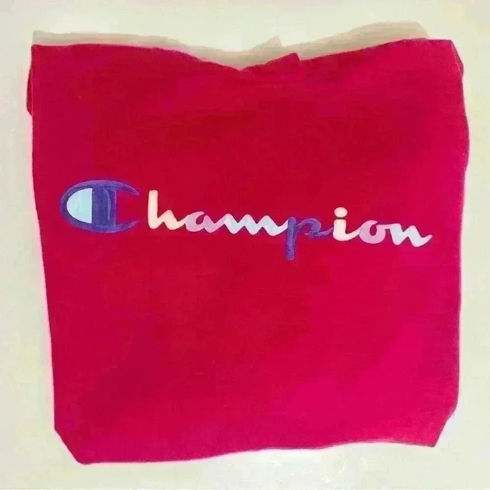 Champion Middleweight Jersey Pullover Hoodie, Women’s Size Small, Fuchsia - Picture 9 of 11